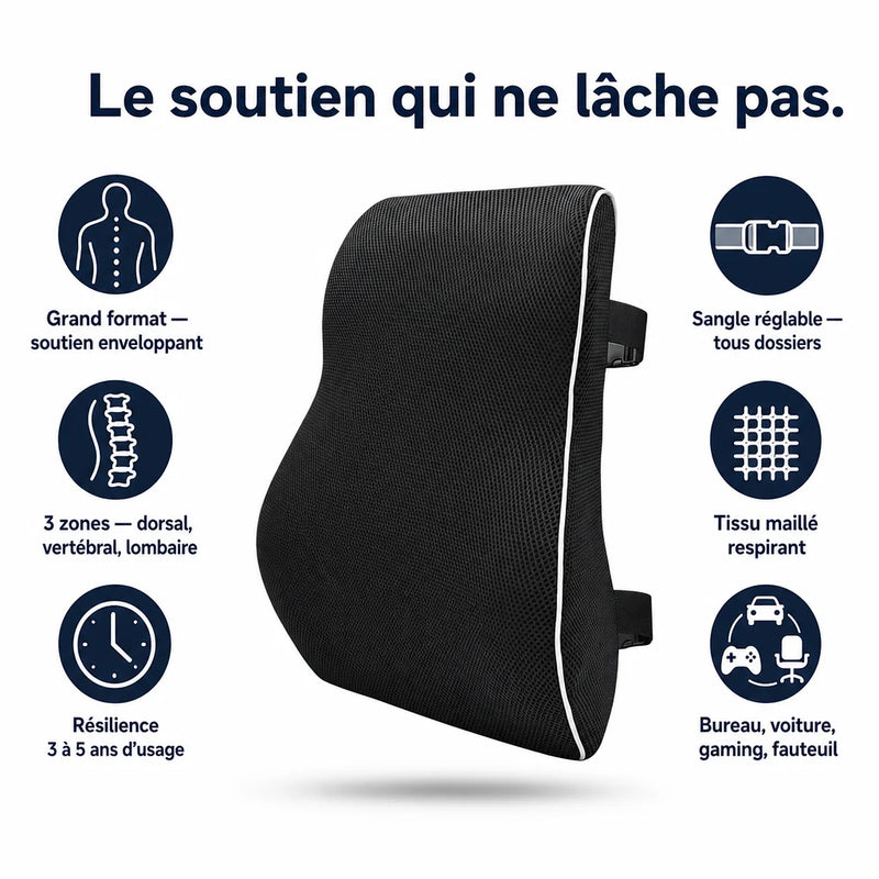 Coussin lombaire siège