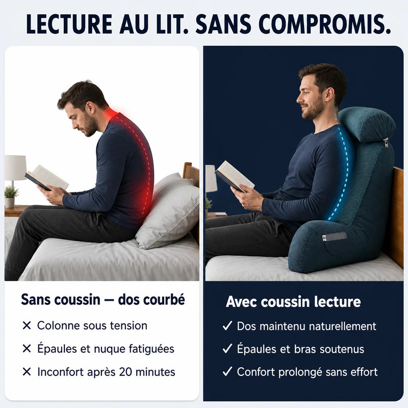 Coussin support pour lecture