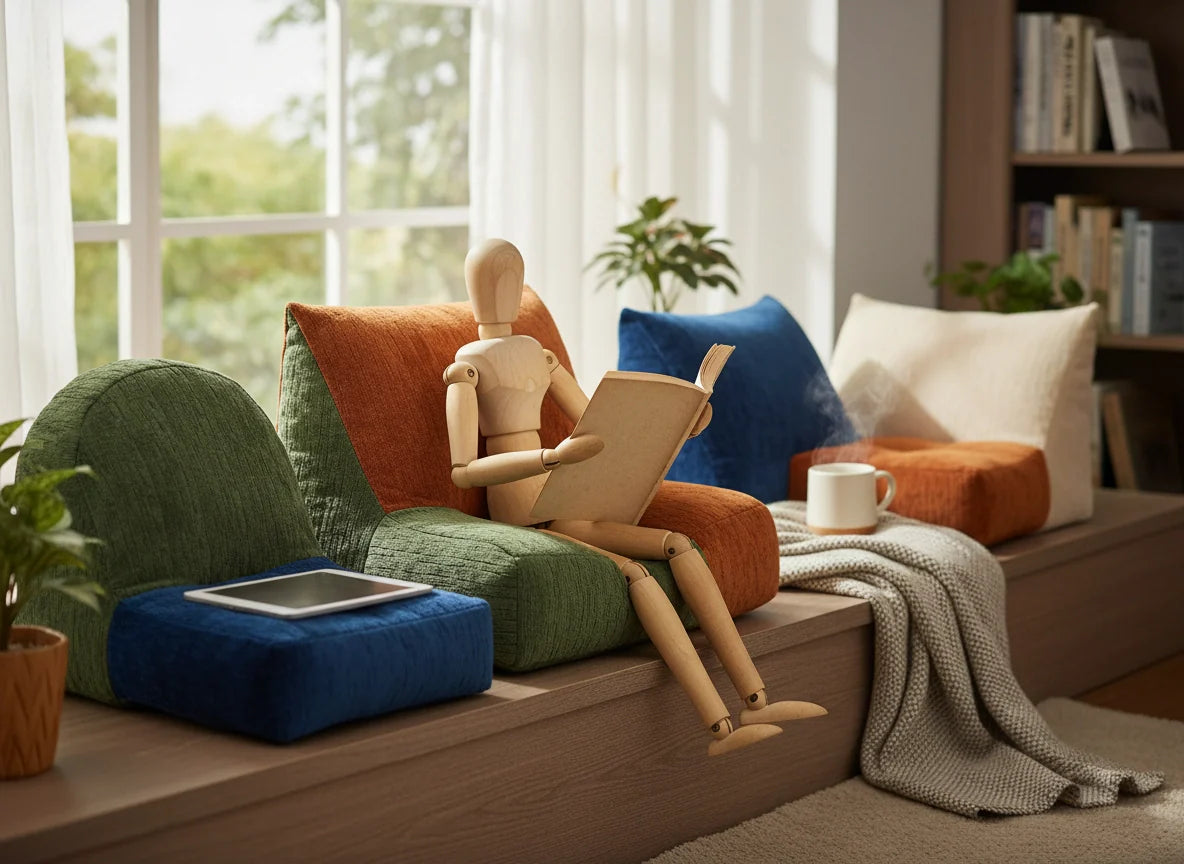 Coussin de lecture ergonomique