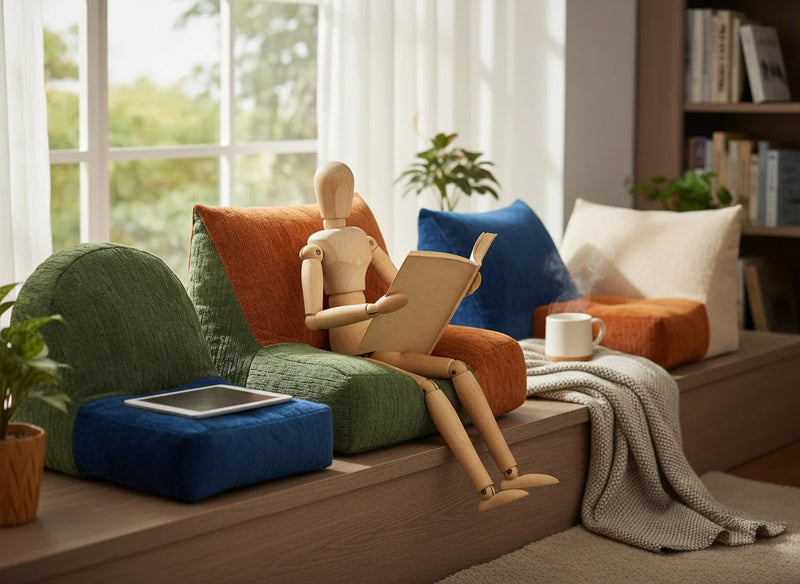 Coussin de lecture ergonomique