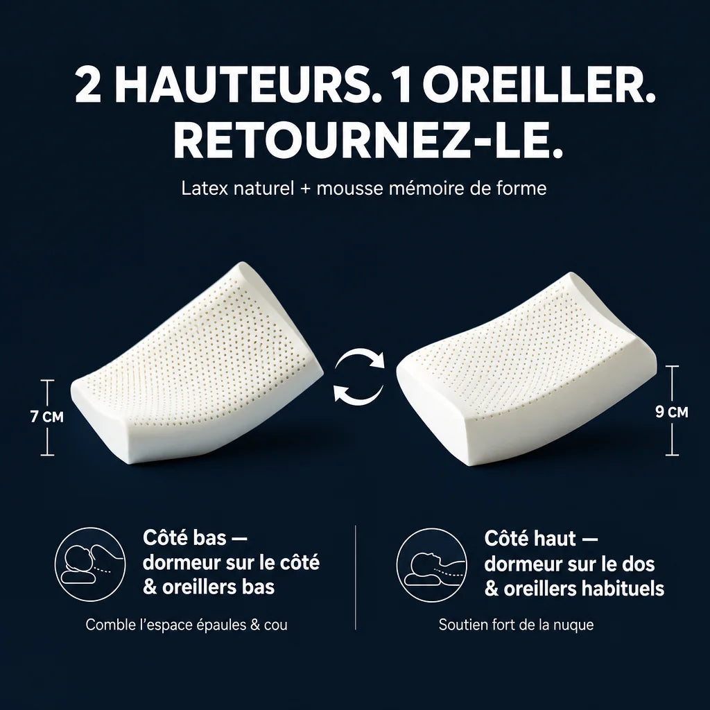 Oreiller en latex naturel