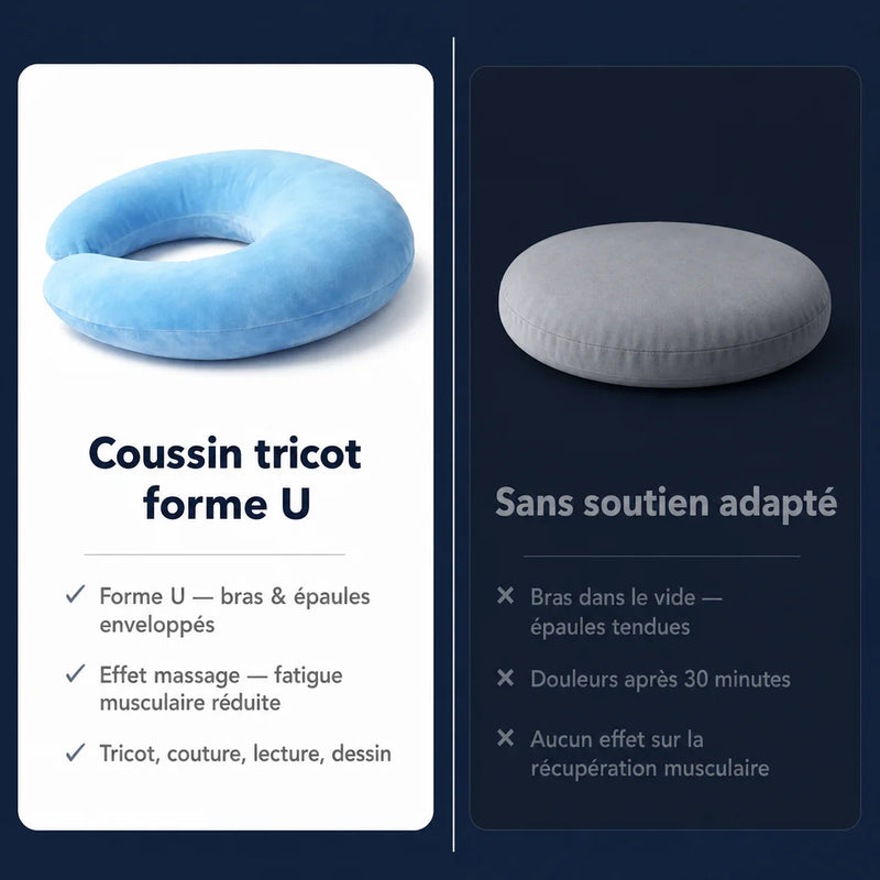 Coussin pour tricot