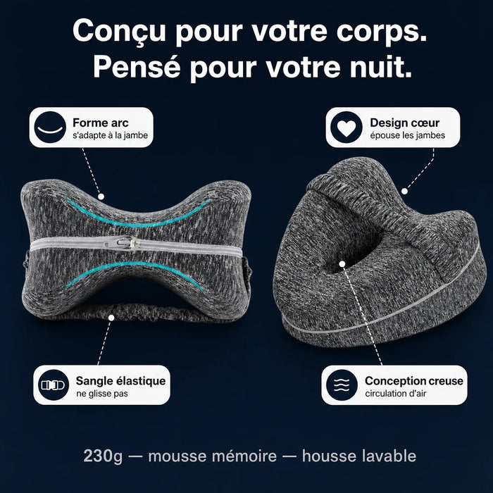 Coussin jambes ergonomique