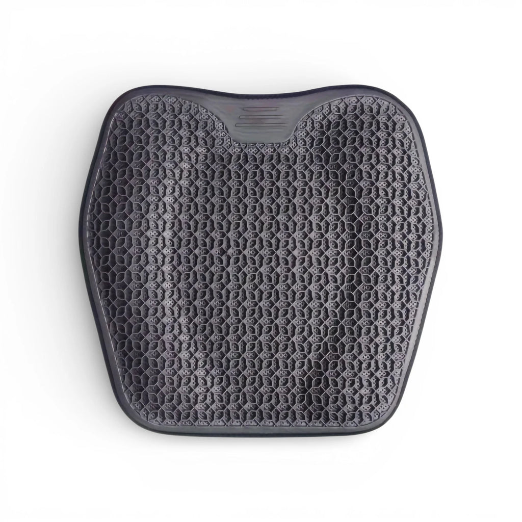 Coussin d'assise en gel noir respirant pour réduire la pression assise
