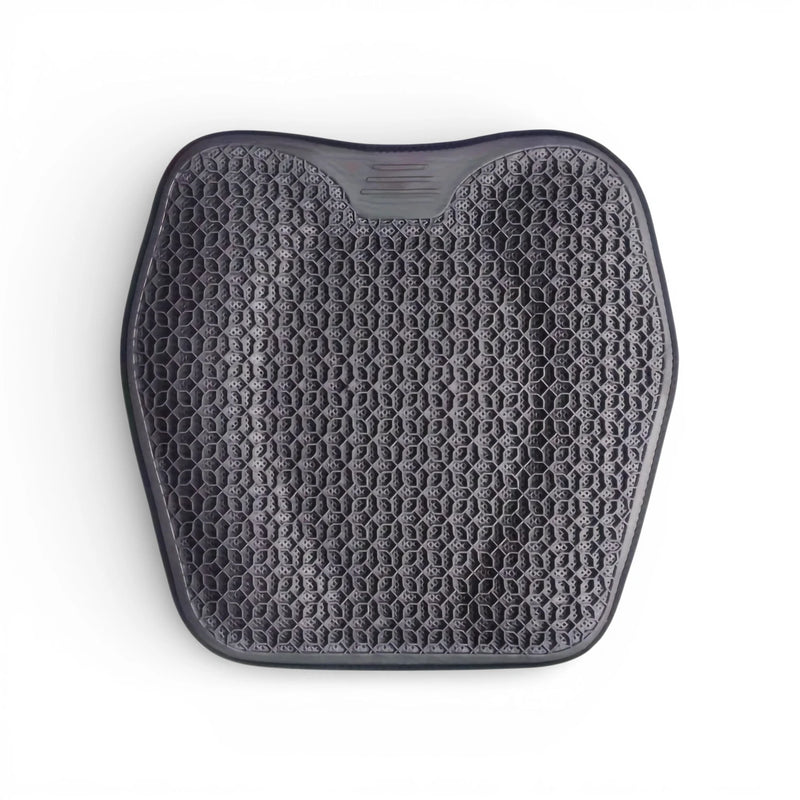 Coussin d'assise en gel noir respirant pour réduire la pression assise