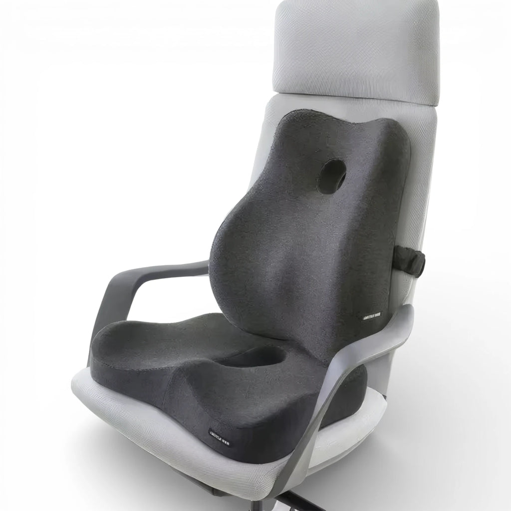 Coussin d'assise ergonomique premium en mousse à mémoire de forme et charbon de bambou
