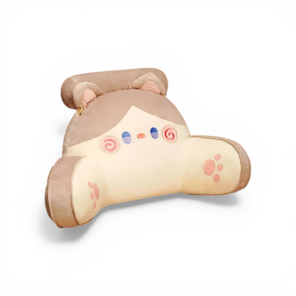 Coussin de lecture animaux ergonomique en mousse à mémoire pour lit et canapé