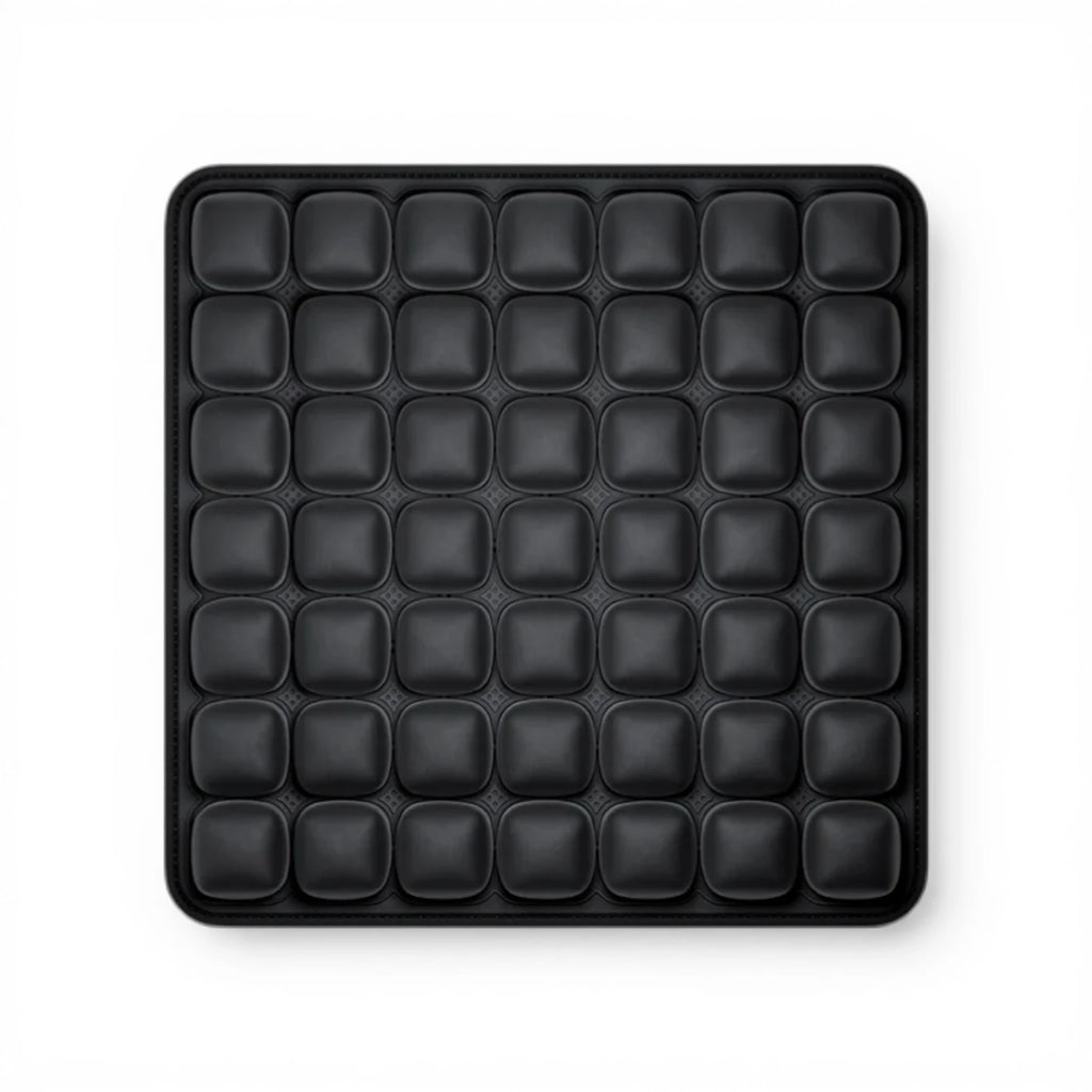 Coussin de siège ergonomique noir pour soutien dorsal longue durée