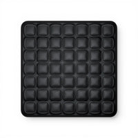 Coussin de siège ergonomique noir pour soutien dorsal longue durée