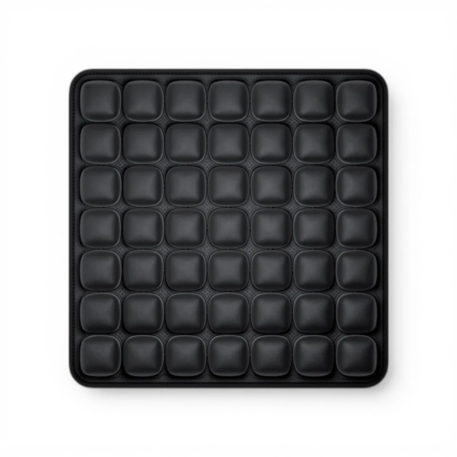 Coussin de siège ergonomique noir pour soutien dorsal longue durée