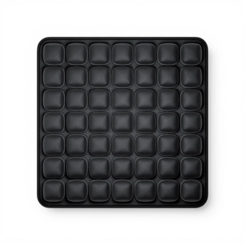 Coussin de siège ergonomique noir pour soutien dorsal longue durée