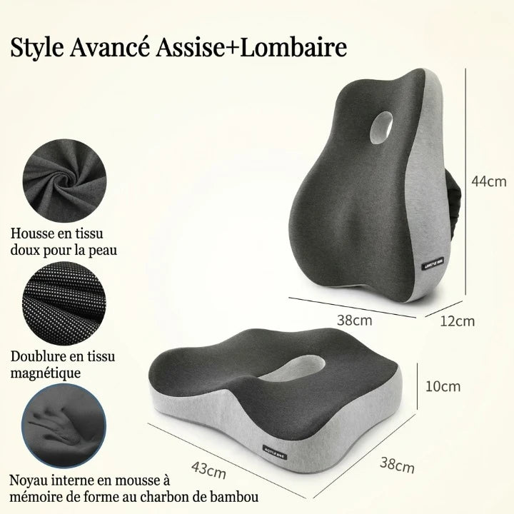 Coussin d’assise ergonomique premium