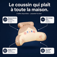 Coussin de lecture animaux