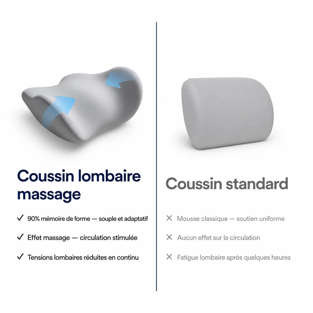 Coussin lombaire siège bureau