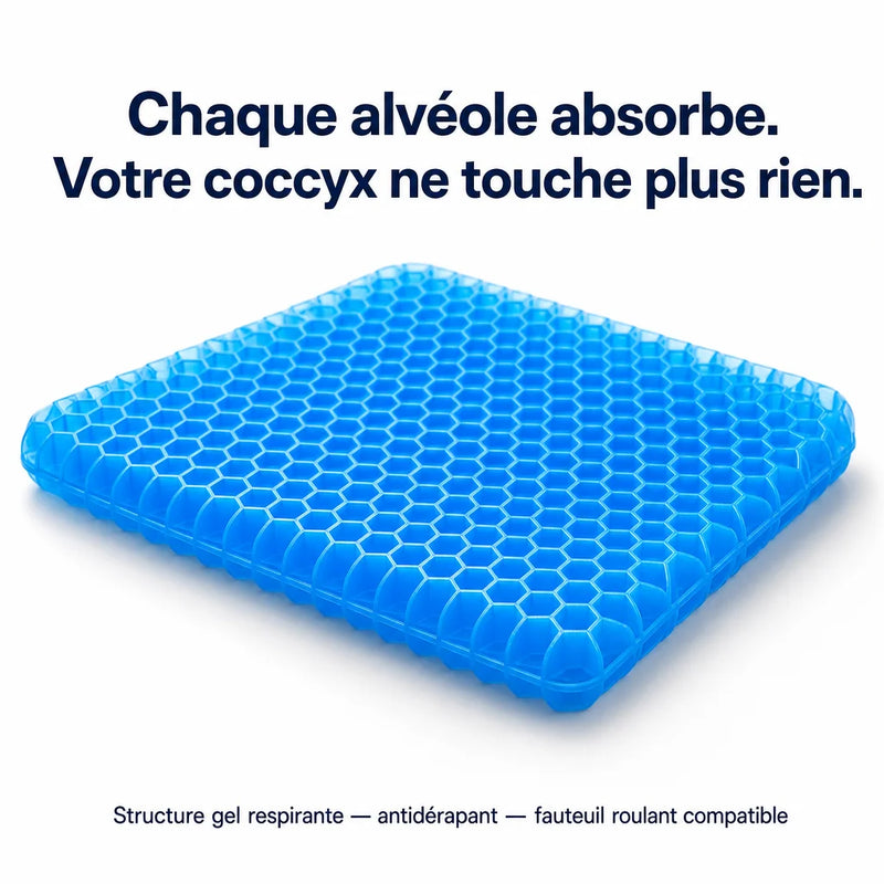 Coussin gel pour confort fessier
