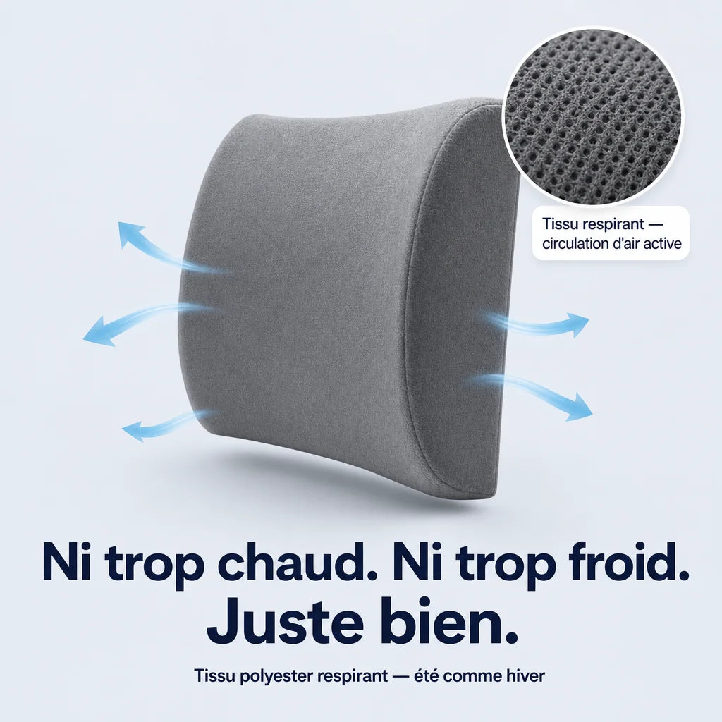 Coussin lombaire respirant