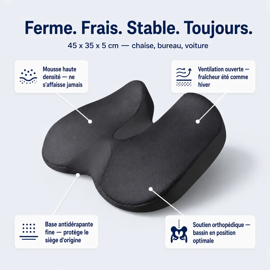Coussin d'assise orthopédique
