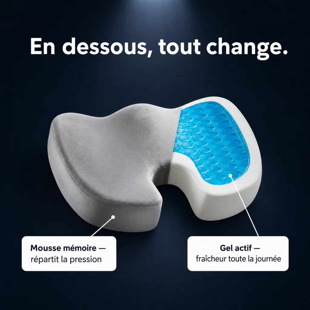 Coussin d'assise en gel