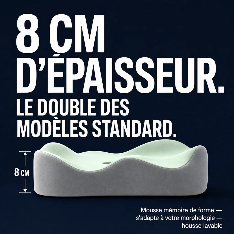 Coussin d’assise ergonomique en mousse