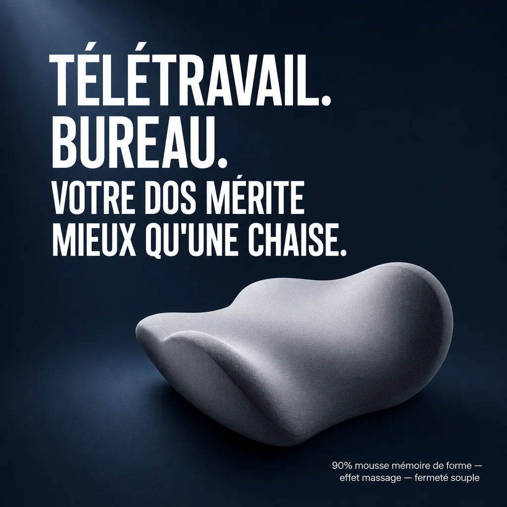 Coussin lombaire siège bureau
