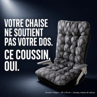 Coussin ergonomique avec dossier