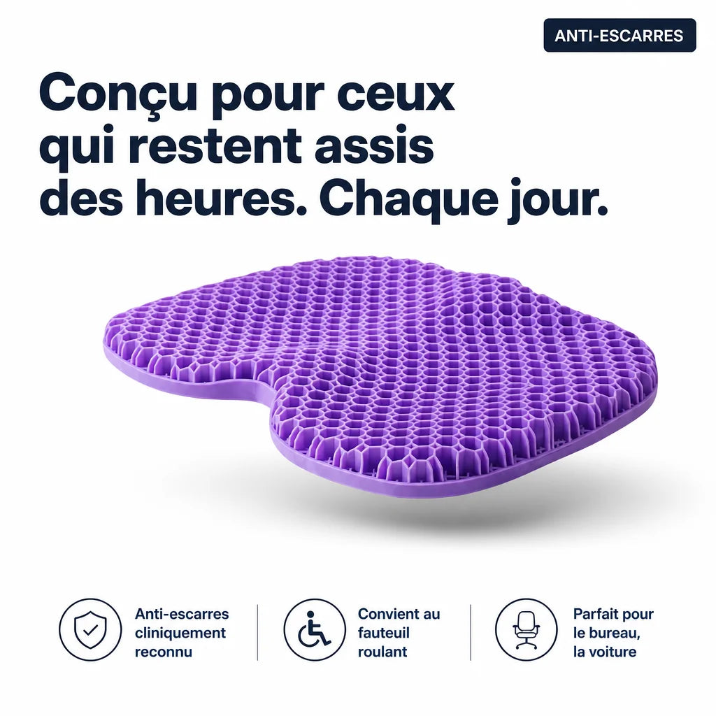 Coussin en gel alvéolé