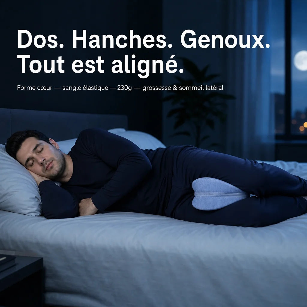Coussin jambes ergonomique