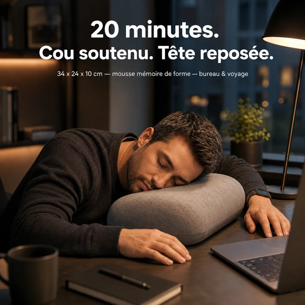 Oreiller ergonomique portable