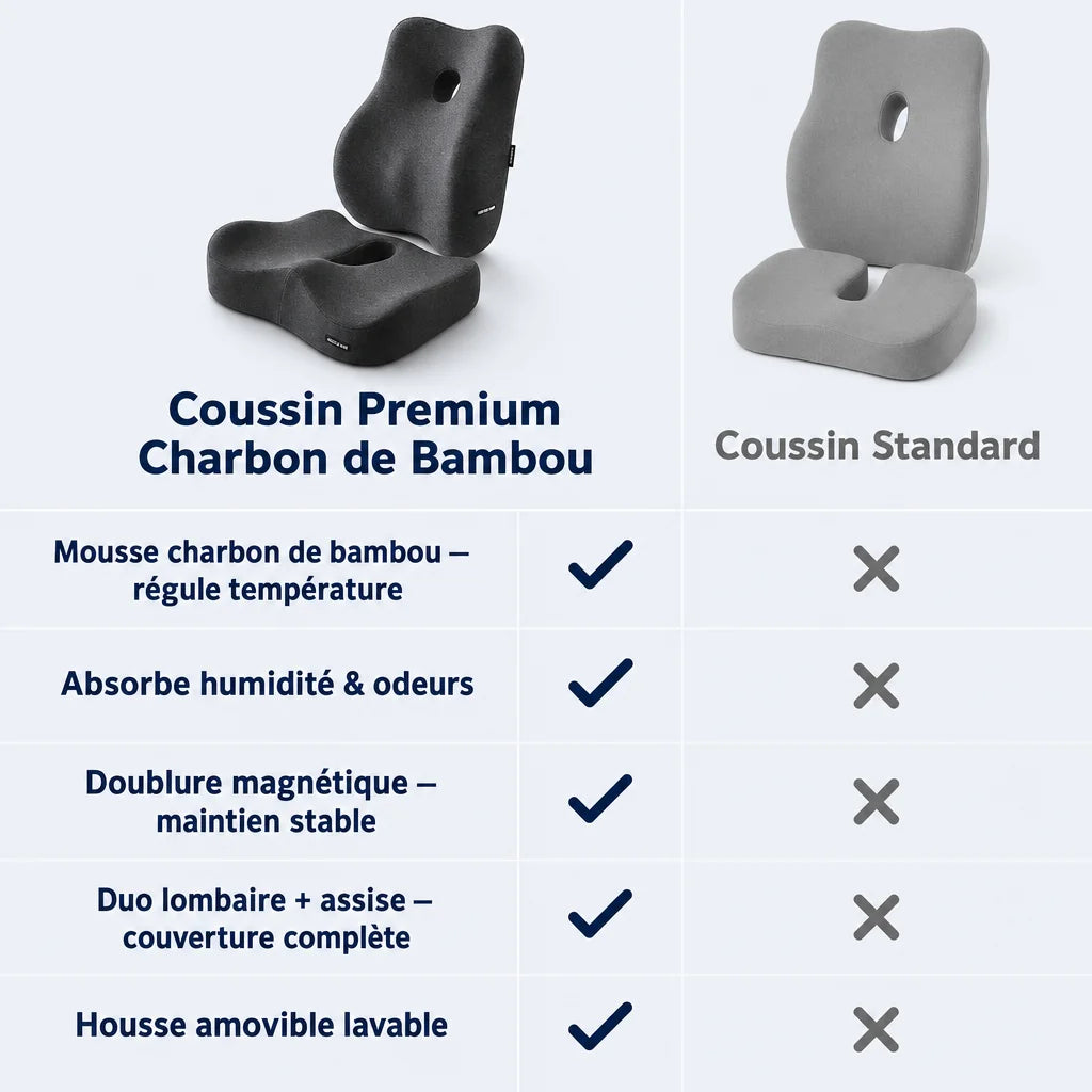 Coussin d’assise ergonomique premium