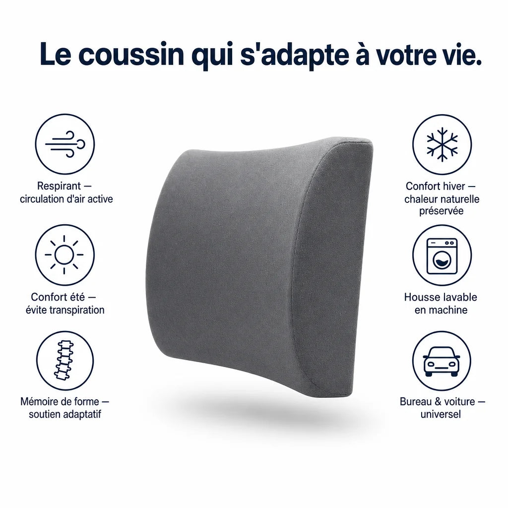 Coussin lombaire respirant