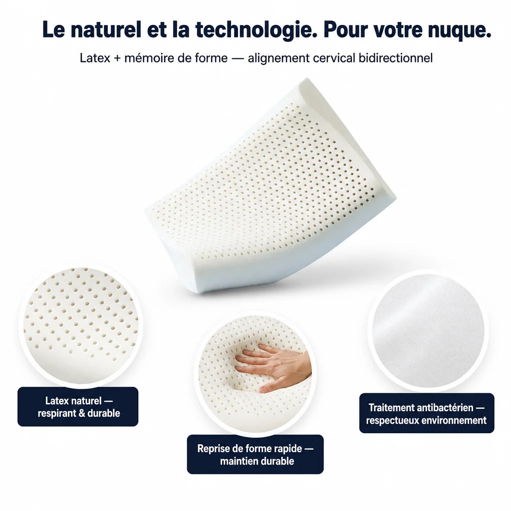 Oreiller en latex naturel