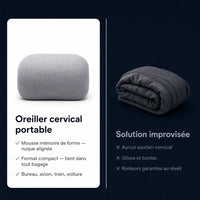 Oreiller ergonomique portable