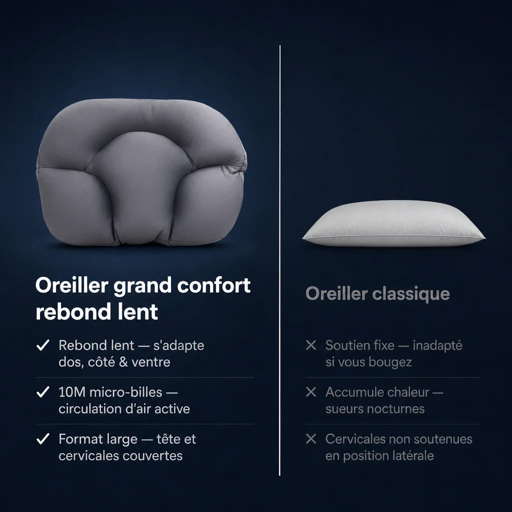 Oreiller sommeil grand confort