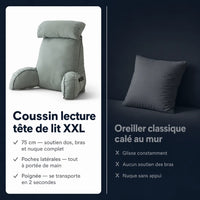 Coussin de lecture tête de lit