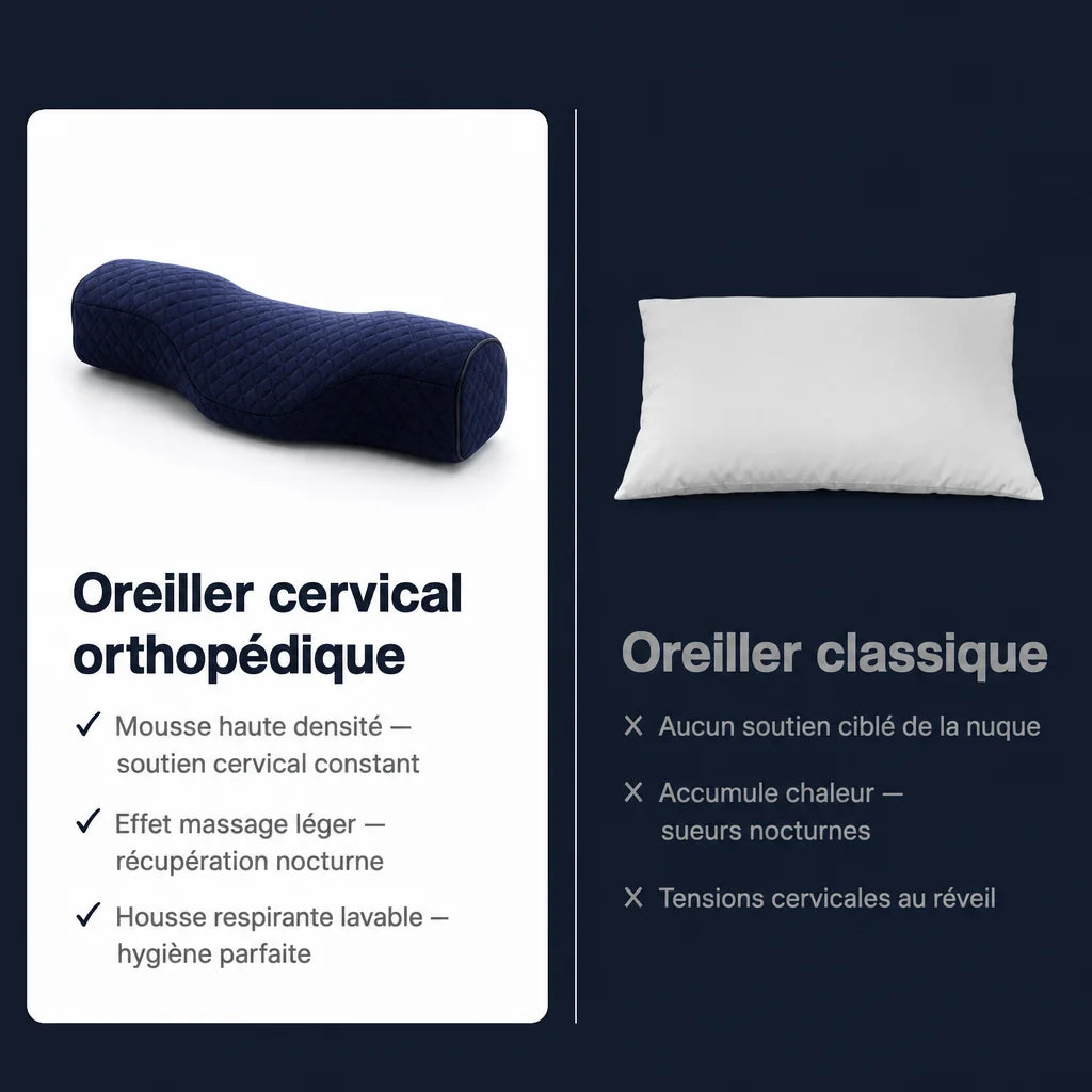 Oreiller cervical orthopédique