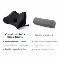 Coussin lombaire noir pour voiture