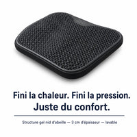 Coussin d’assise en gel noir
