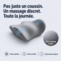 Coussin lombaire siège bureau