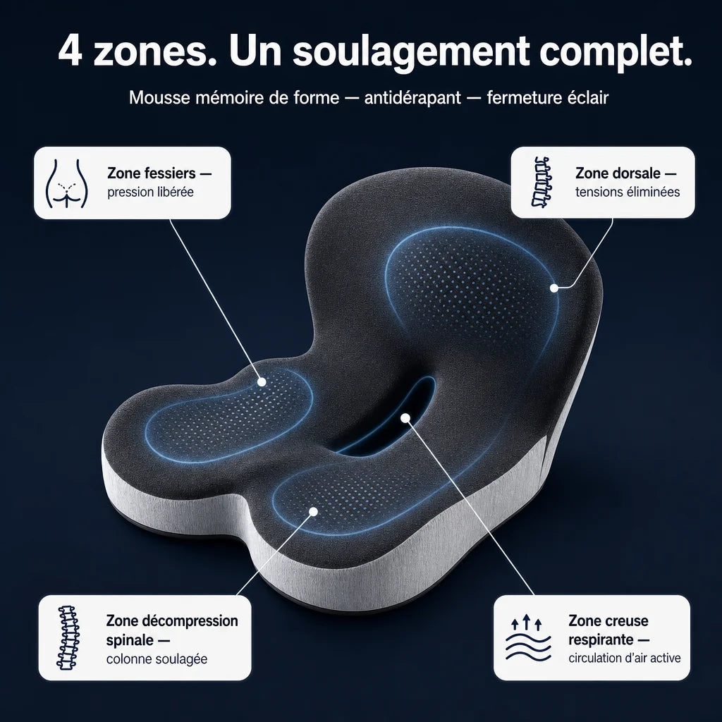 Coussin lombaire en mousse