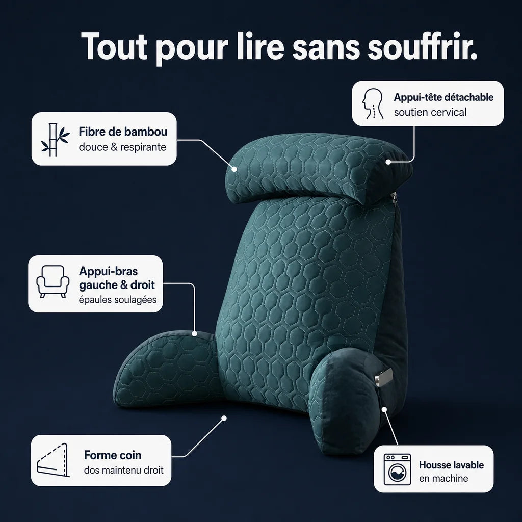 Coussin support pour lecture