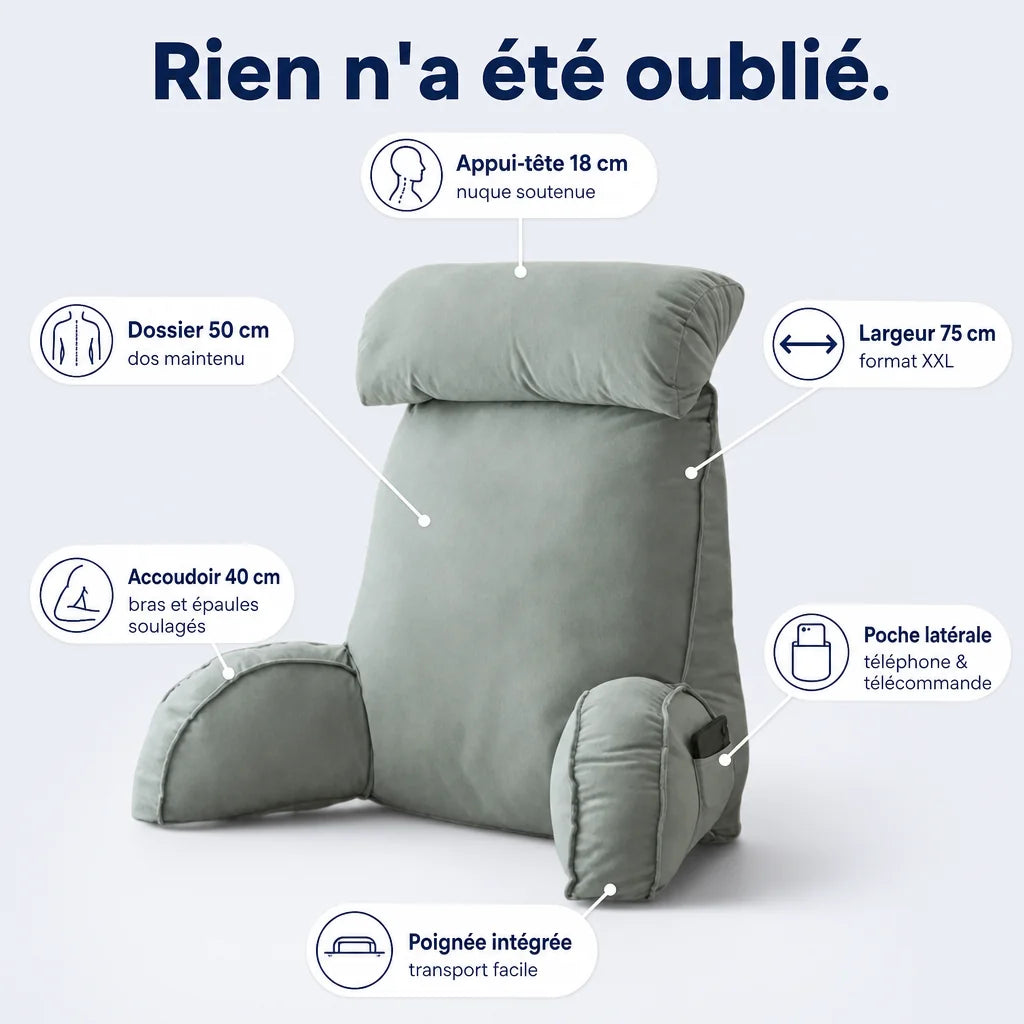 Coussin de lecture tête de lit