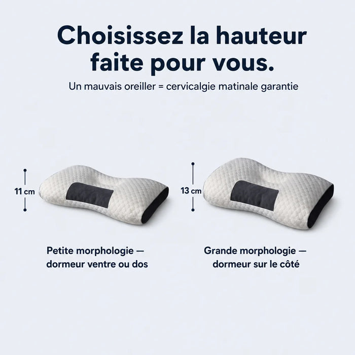 Oreiller mémoire de forme cervical