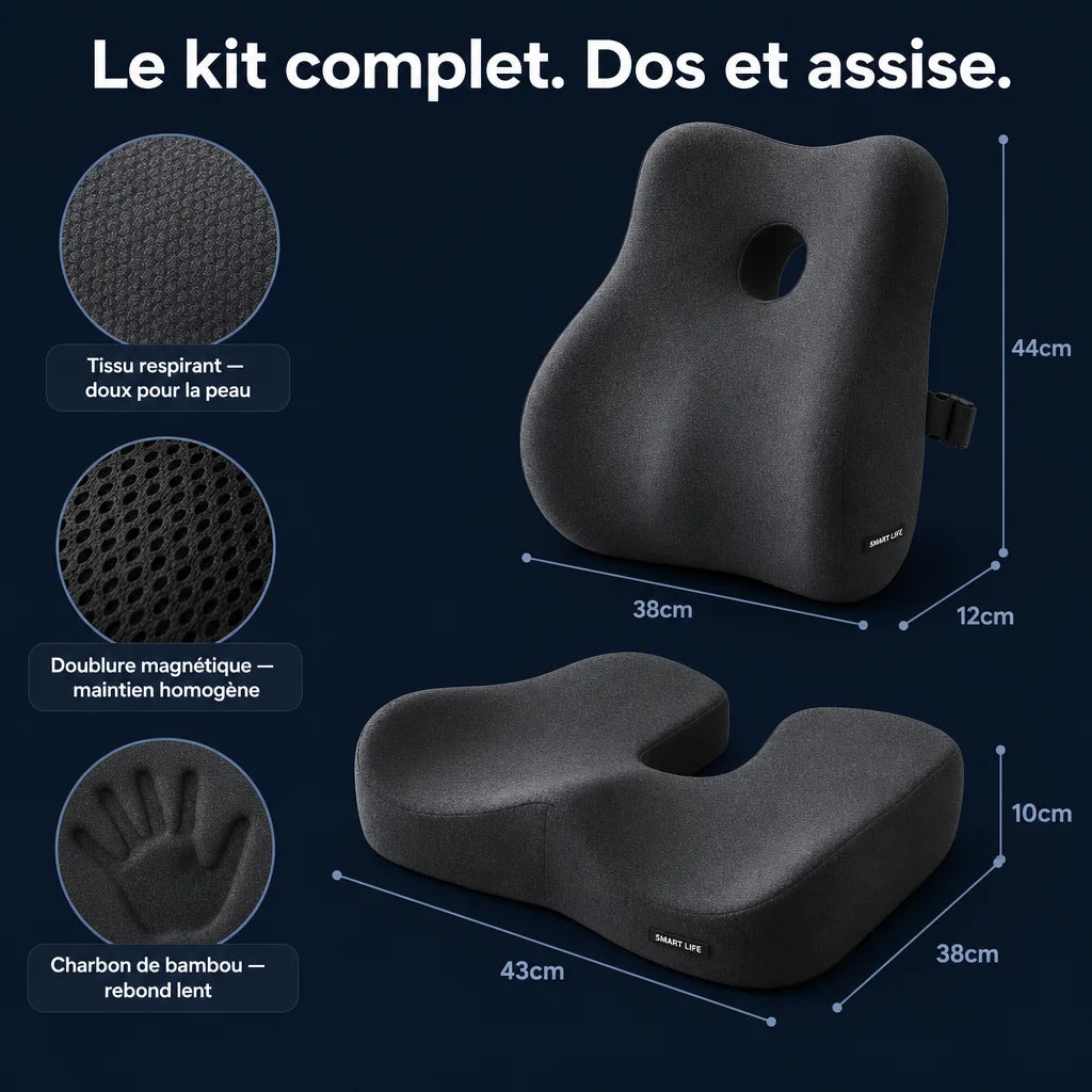 Coussin d’assise ergonomique premium