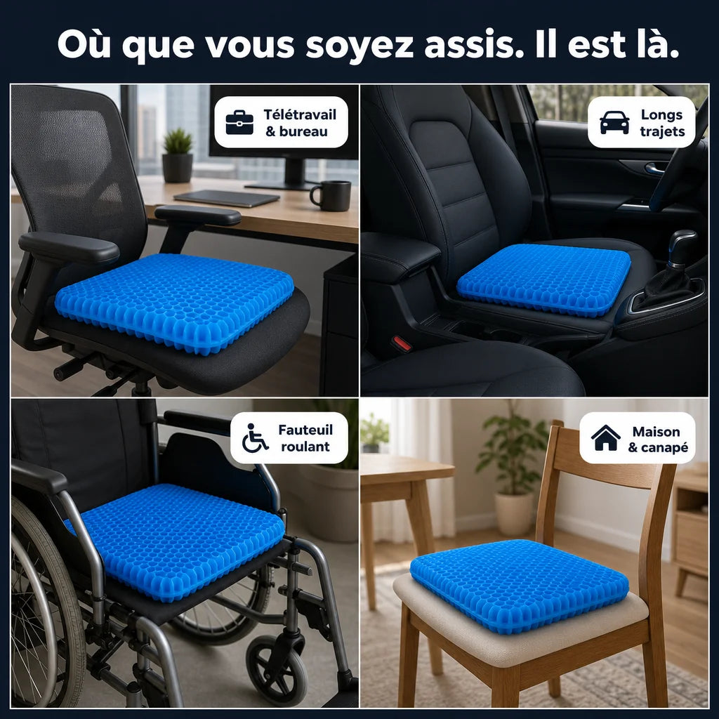 Coussin en gel alvéolé