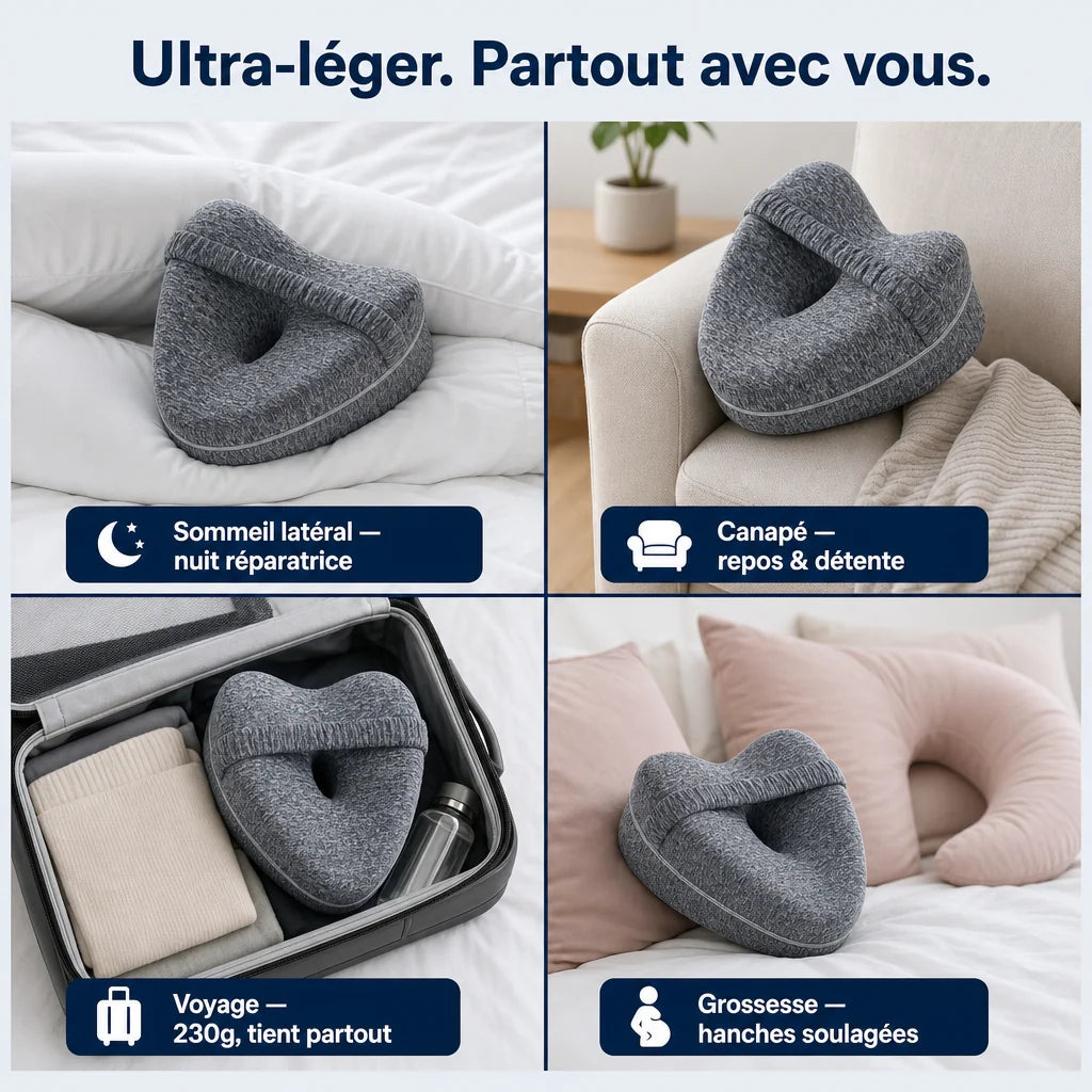 Coussin jambes ergonomique