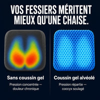 Coussin gel pour confort fessier