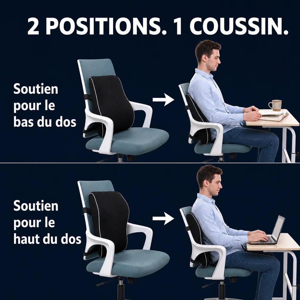 Coussin lombaire siège