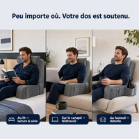 Coussin de lecture avec accoudoirs