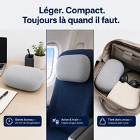 Oreiller ergonomique portable
