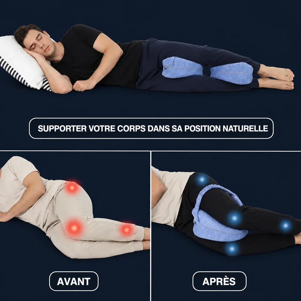 Coussin jambes ergonomique